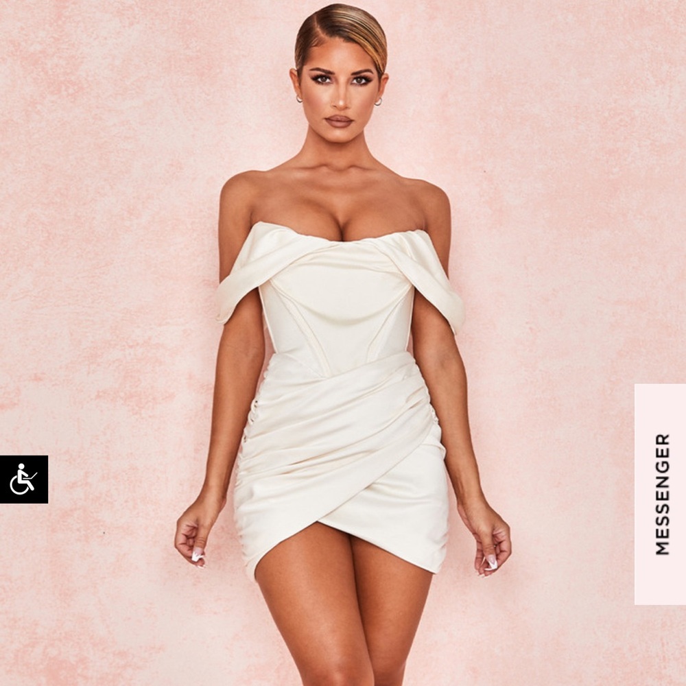 House Of CB Ivory mini Dress
